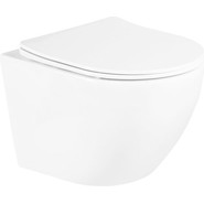 Инсталляция с подвесным безободковым унитазом BelBagno Uno BB3105CHR/SC/BB002-80/BB005-PR-CHROME (кнопка смыва Prospero, хром) фото 2