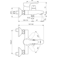 Смеситель для ванны Ideal Standard Alpha BC489AA фото 2