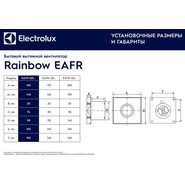 Вентилятор вытяжной Electrolux Rainbow EAFR-100 white фото 6