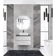 Тумба подвесная со столешницей Cezares MOLVENO 46-80-2C-SO-LB 80 см, Legno Bianco/Marmo Nero Opaco фото 2