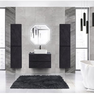 Тумба подвесная со столешницей Cezares MOLVENO 46-80-2C-SO-NR 80 см, Nero/Marmo Nero Opaco фото 2