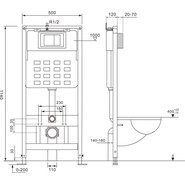 Инсталляция для унитаза Abber AC0105 фото 3