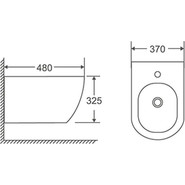 Биде подвесное Azario Morano AZ-450WB фото 3