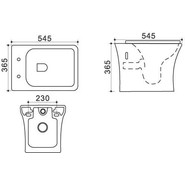 Унитаз подвесной безободковый Azario Trend AZ-2024 с крышкой микролифт фото 4
