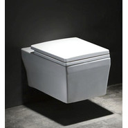 Унитаз подвесной безободковый Azario Trend AZ-2133 с крышкой микролифт фото 