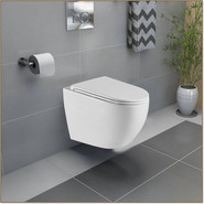 Унитаз подвесной безободковый Azario Navio AZ-0074 с крышкой микролифт фото 2