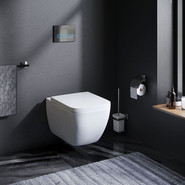 Унитаз подвесной безободковый Am.Pm Gem C901701SC с сиденьем микролифт фото 