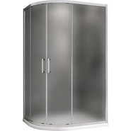 Душевое ограждение Abber Schwarzer Diamant 100x90 см AG01190M, хром/матовое фото 