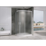 Душевое ограждение Abber Schwarzer Diamant 100x90 см AG01190M, хром/матовое фото 2