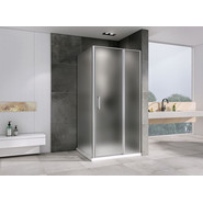 Душевое ограждение Abber Sonnenstrand 100x90 см AG04100MS-S90M, хром/матовое фото 2