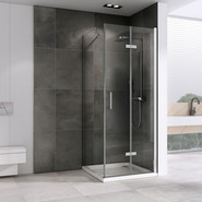 Душевое ограждение Abber Zart 90x100 см AG08090P-S101, хром/прозрачное фото 2