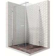 Душевое ограждение Ambassador Abner 90x90 см 10011101L L (стекло 8 мм) хром/прозрачное фото 