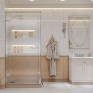 Душевое ограждение Ambassador Abner 90x90 см 10011101L L (стекло 8 мм) хром/прозрачное фото 3