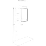 Зеркало-шкаф Акватон Сканди 55 см 1A252102SD010 фото 5