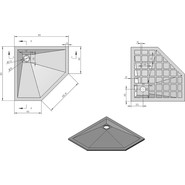Поддон каменный Vincea 90х90 см VST-4SP9090W, белый матовый фото 5