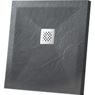 Поддон каменный Vincea 90х90 см VST-4SR9090A, антрацит фото 