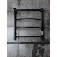 Полотенцесушитель электрический Тругор Пэк сп 5 ВГП с полкой П4 500х600 мм, чёрный (возможность скрытого подключения) 00-00042757 фото 3