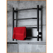 Полотенцесушитель электрический Тругор Пэк сп 6 ВГП П4 500х600 мм, чёрный (возможность скрытого подключения) 00-00035959 фото 4