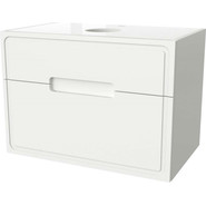 Тумба подвесная со столешницей Taliente Olejo 80 см TA-MBO-80PS-blanco, белый глянец фото 