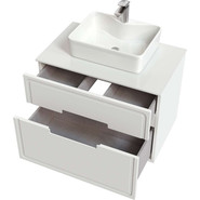 Тумба подвесная со столешницей Taliente Olejo 80 см TA-MBO-80PS-blanco, белый глянец фото 3