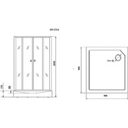 Душевое кабина Grossman Classic 90x90 см GR171QR, хром/матовое фото 6