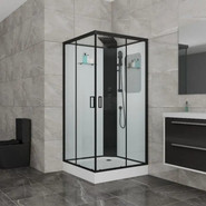 Душевое кабина Grossman Elegans 90x90 см GR251Q, чёрный/прозрачное фото 2