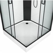 Душевое кабина Grossman Elegans 100x100 см GR250Q, чёрный/прозрачное фото 3