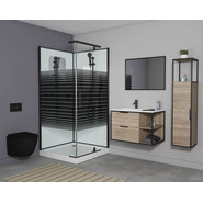 Душевое кабина Grossman Classic 90x90 см GR271QR, чёрный/узор фото 2