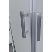 Гидробокс Niagara Ultra NG-3012-01 120x120 см, хром/прозрачное/матовое (безсиликоновая сборка) фото 5