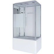 Гидробокс Niagara Ultra NG-307-01L 120x80 см, хром/прозрачное/матовое (безсиликоновая сборка) фото 2