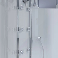 Гидробокс Niagara Ultra NG-307-01L 120x80 см, хром/прозрачное/матовое (безсиликоновая сборка) фото 4