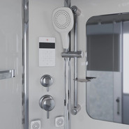 Гидробокс Niagara Ultra NG-310-01L 120x80 см, хром/прозрачное/матовое (безсиликоновая сборка) фото 3