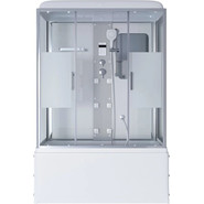 Гидробокс Niagara Ultra NG-3150-01 150x70 см, хром/прозрачное/матовое (безсиликоновая сборка) фото 2