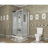 Гидробокс Niagara Luxe NG-7711WL 120x90 см, серебро/прозрачное фото 