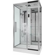 Гидробокс Niagara Luxe NG-7713WR 120x82 см (стекло 5/8 мм), серебро/прозрачное фото 2