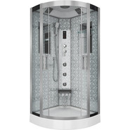 Гидробокс Niagara Luxe NG-7715W 90x90 см, серебро/прозрачное фото 2