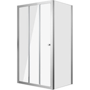 Душевое ограждение Grossman Falcon 90x100 см GR-D90-P100Fa, хром/прозрачное фото 