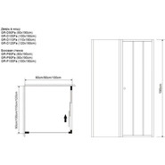 Душевое ограждение Grossman Falcon 90x100 см GR-D90-P100Fa, хром/прозрачное фото 5