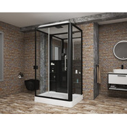 Гидробокс Grossman 90x120 см GR227L L, чёрный/прозрачное фото 2