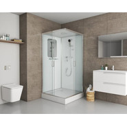 Душевая кабина Niagara Premium NG-6001-01Q 90x90 см, хром/прозрачное (безсиликоновая сборка) фото 