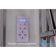 Гидробокс Niagara Premium NG-6002-01GD 100x100 см, хром/прозрачное (безсиликоновая сборка) фото 4