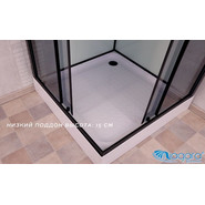 Душевая кабина Niagara Premium NG-6901-01Q BLACK 90x90 см, черный/тонированное (безсиликоновая сборка) фото 3