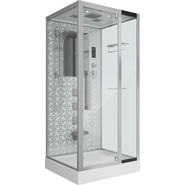 Гидробокс Niagara Luxe NG-7714W 100x90 см, серебро/прозрачное фото 2