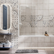 Шторка для ванны WasserKraft Berkel 80 см 48P01-80WHITE Fixed, белый/прозрачное фото 2