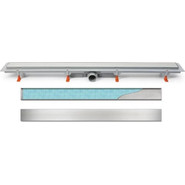 Трап Veconi Klasik/Floor 75 см V750K, хром глянцевый (под плитку) фото 5