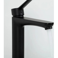 Смеситель для раковины высокий с локтевой (хирургической) ручкой Gappo G1021-26, черный, Цвет производителя: чёрный фото 2