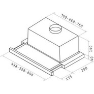 Вытяжка JET AIR AURORA LX/WH/F/50 фото 3