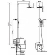 Душевая стойка Diadonna D80-335111 фото 3