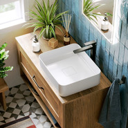 Тумба подвесная со столешницей Aqwella Craft 100 см CRF0110DB, дуб балтийский фото 4