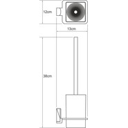 Ёршик для унитаза WasserKraft Leine K-5027W фото 3